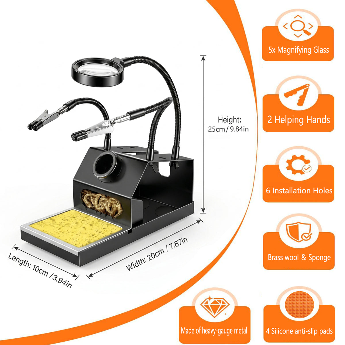 OIDJK-01 100W 7-in-1 Soldering Iron Kit, 180°C-500°C, Multifunctional Anti-slip Stand, Auto Sleep Mode (Blue)